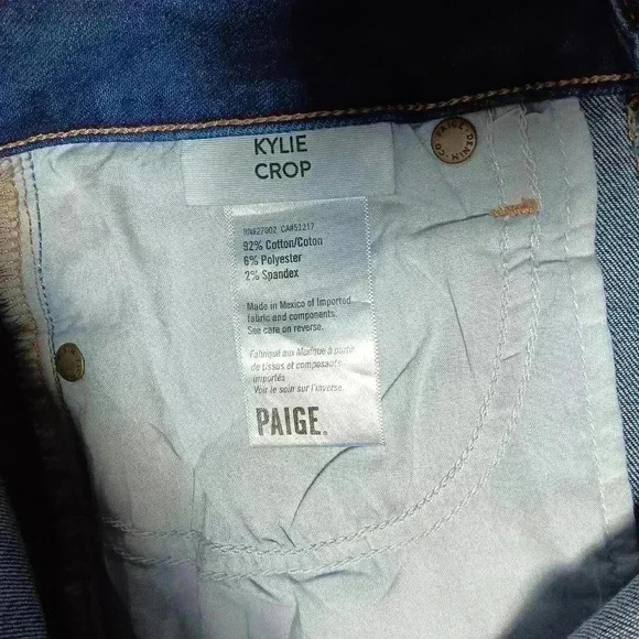 PAIGE  Klyie Crop Jeans. Ladies size 28 - Picture 5 of 10